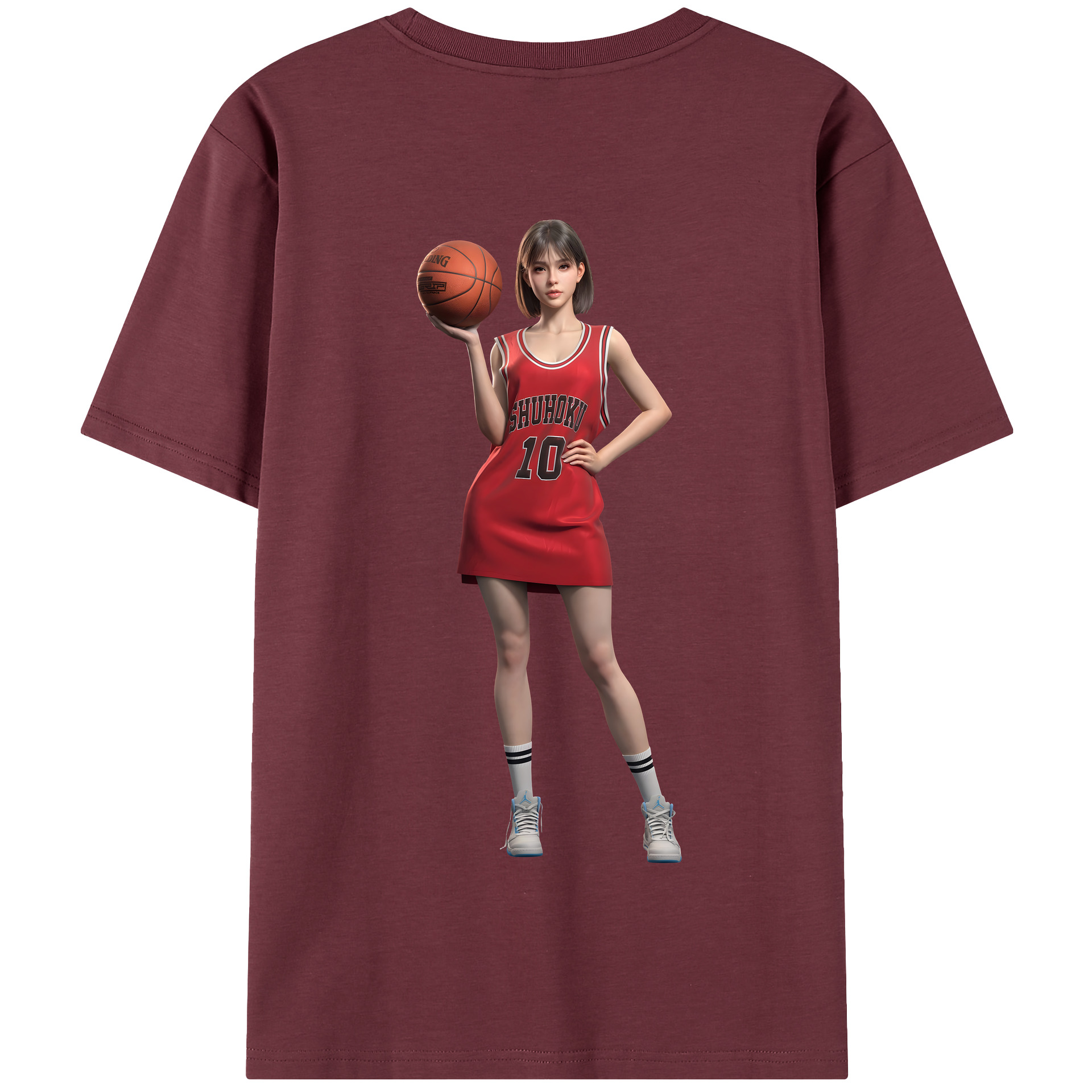 SLAM DUNK／スラムダンク 綿100％半袖Tシャツ（背面プリント）